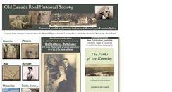 Desktop Screenshot of oldcanadaroad.org